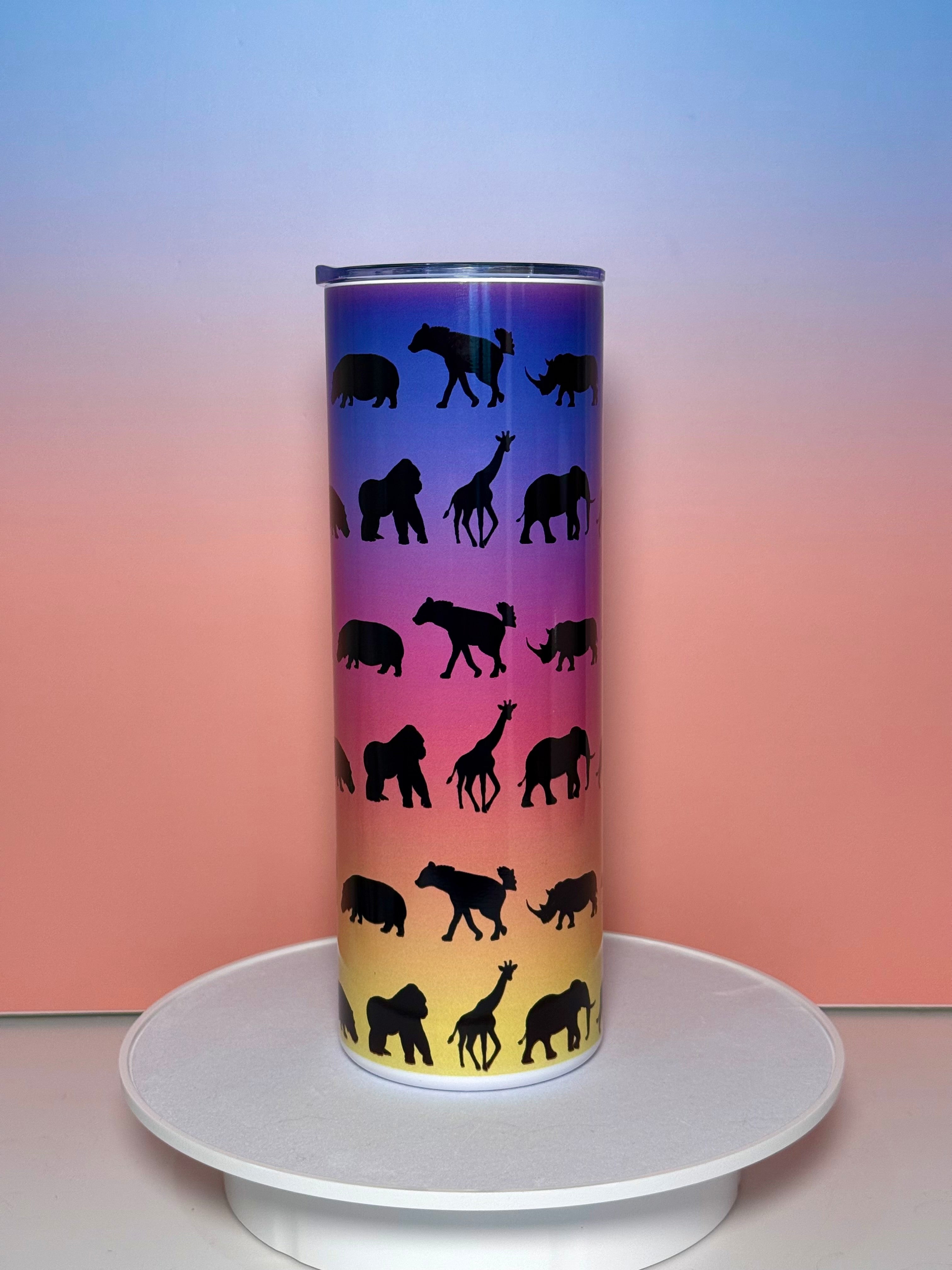 African Animal Tumbler (Large Print)
