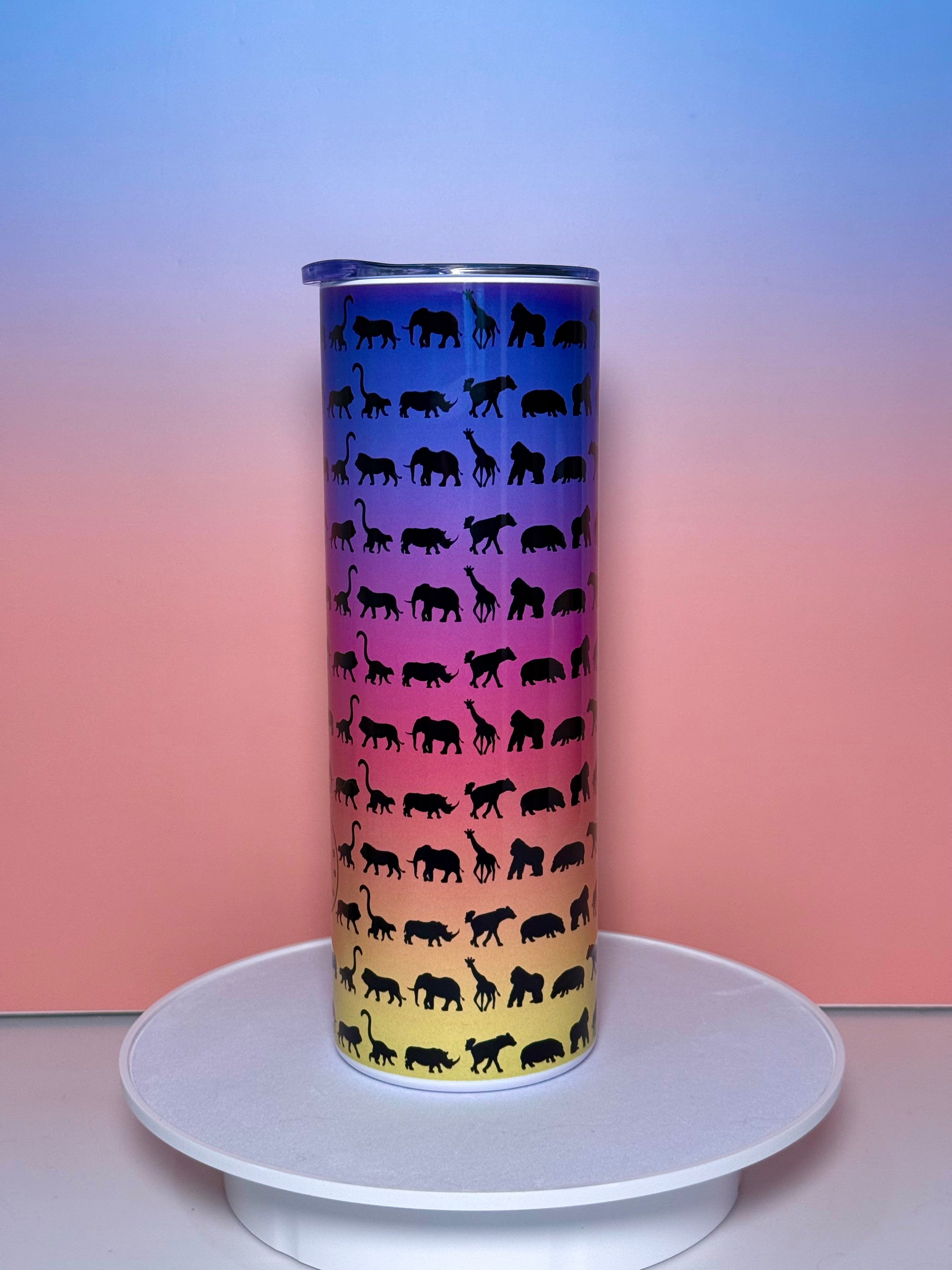 African Animal Tumbler (Small Print)
