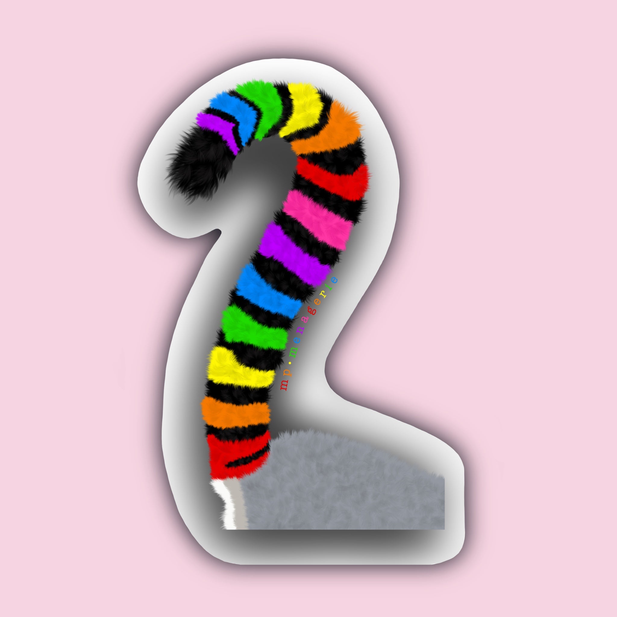 Pride Lemur Tail Sticker