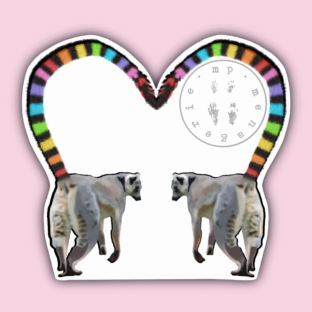 Pride Lemur Love Sticker