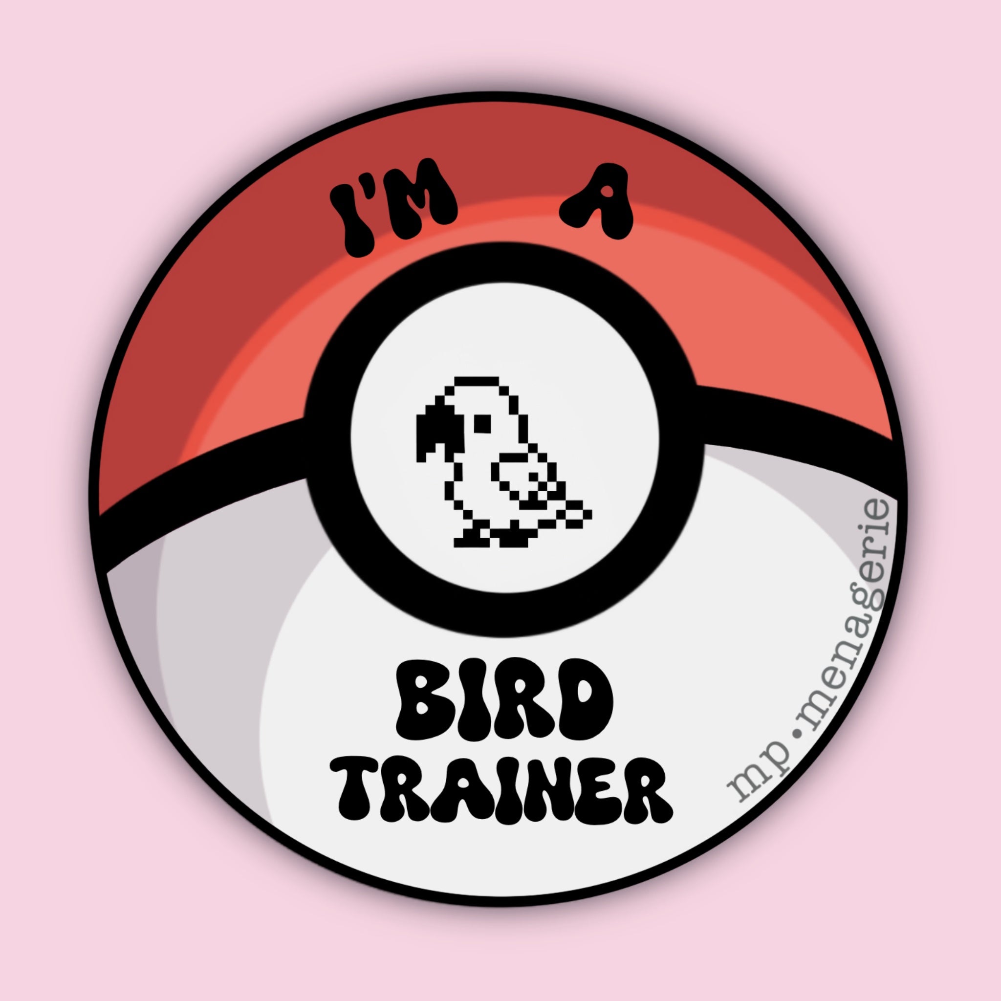 Bird Trainer Pokeball Sticker