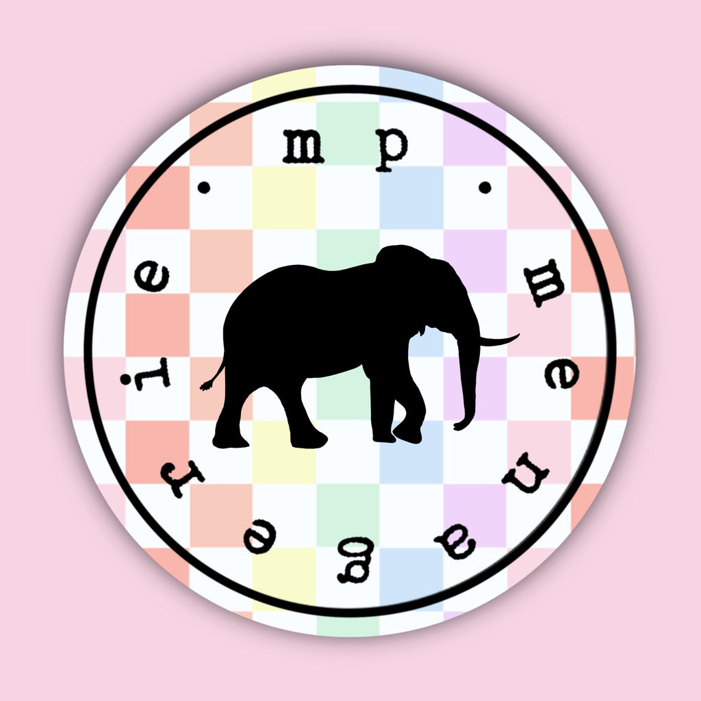 Elephant Silhouette Sticker