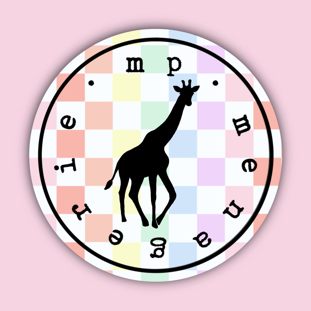 Giraffe Silhouette Sticker