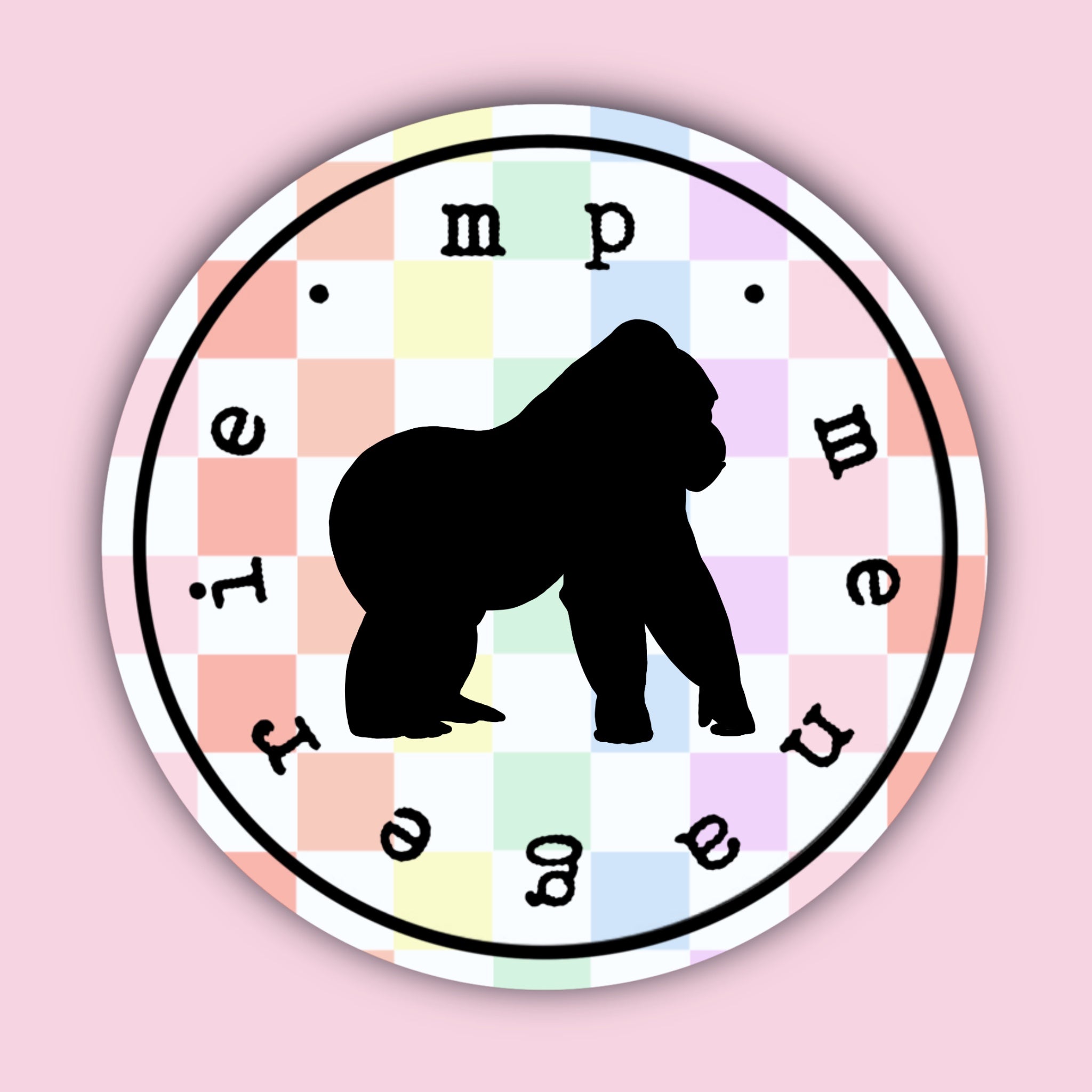 Gorilla Silhouette Sticker