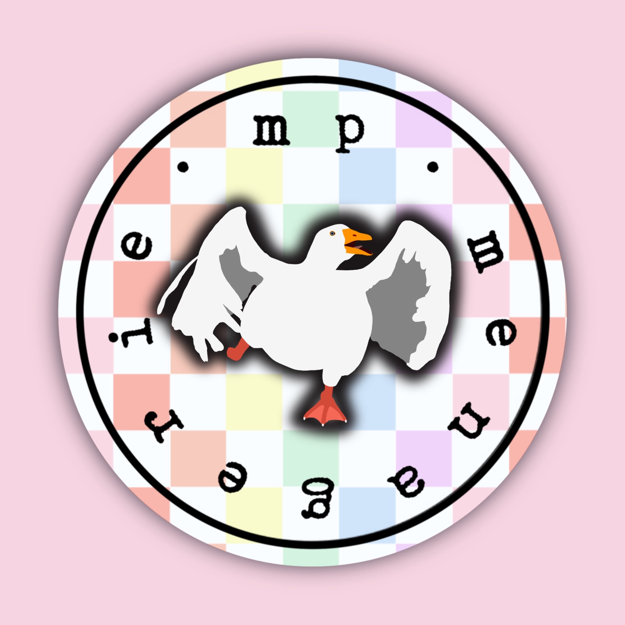Charging Goose Sticker