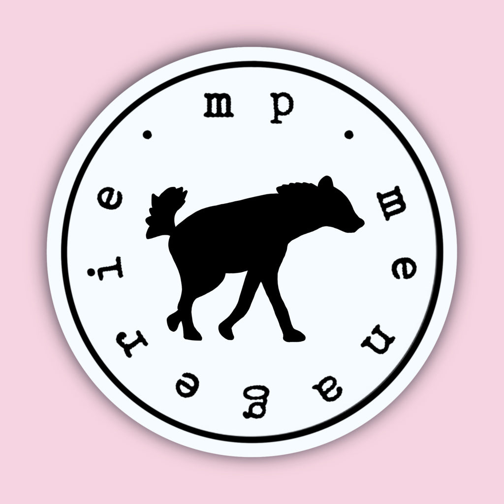 Hyena Silhouette Sticker