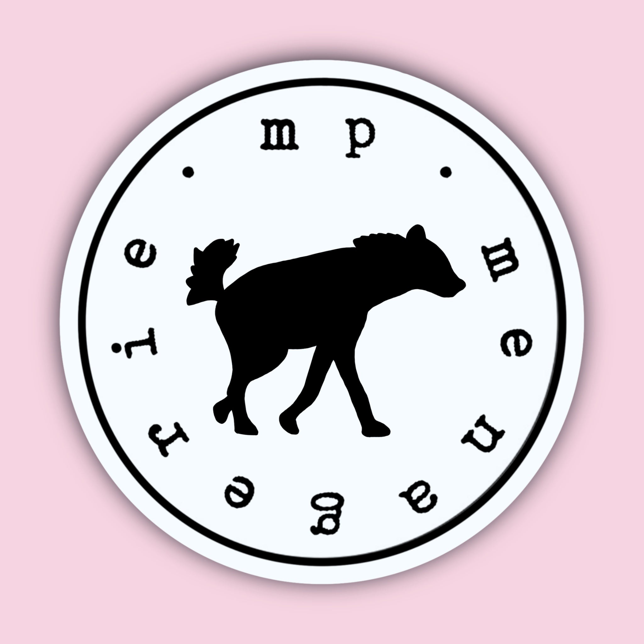 Hyena Silhouette Sticker