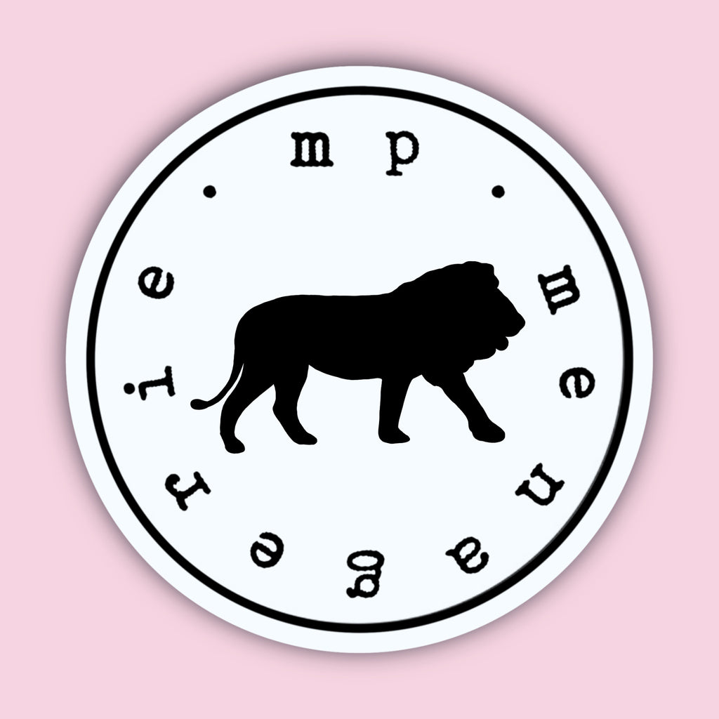 Lion Silhouette Sticker
