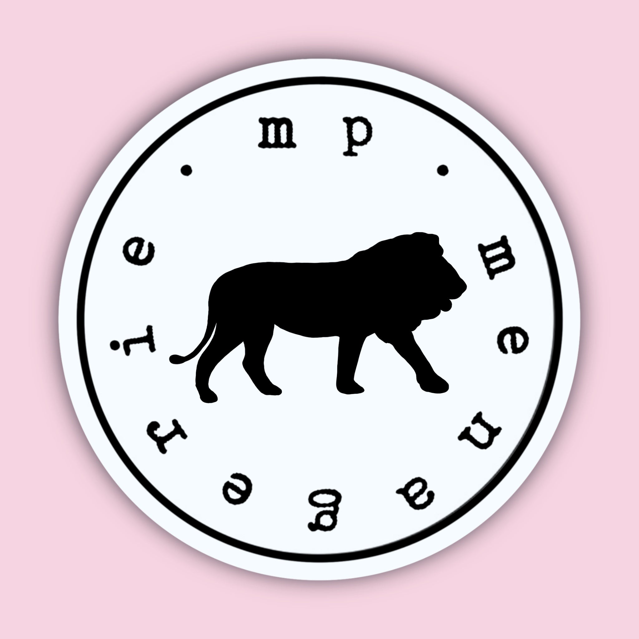 Lion Silhouette Sticker