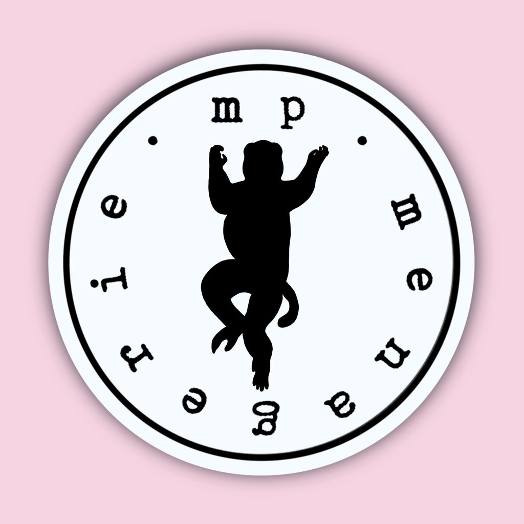 Sifaka Lemur Silhouette Sticker
