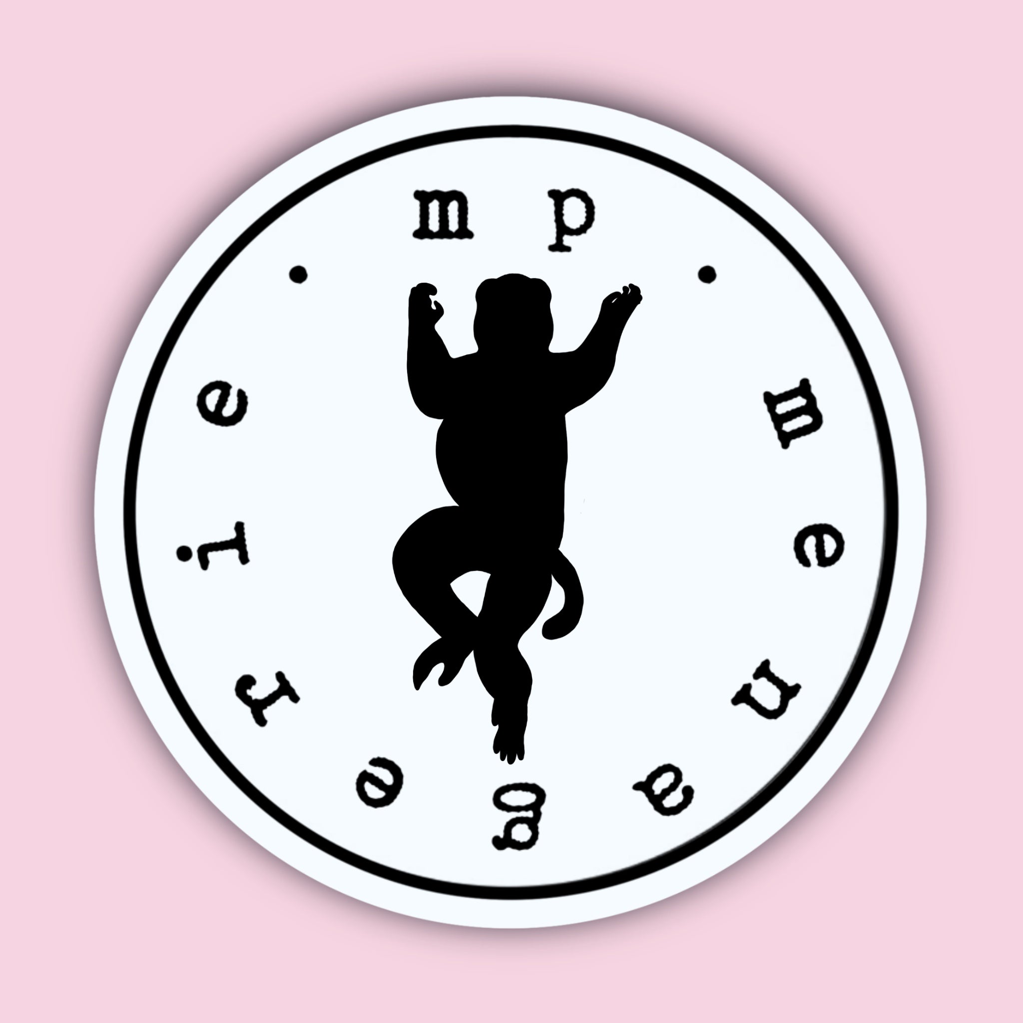 Sifaka Lemur Silhouette Sticker