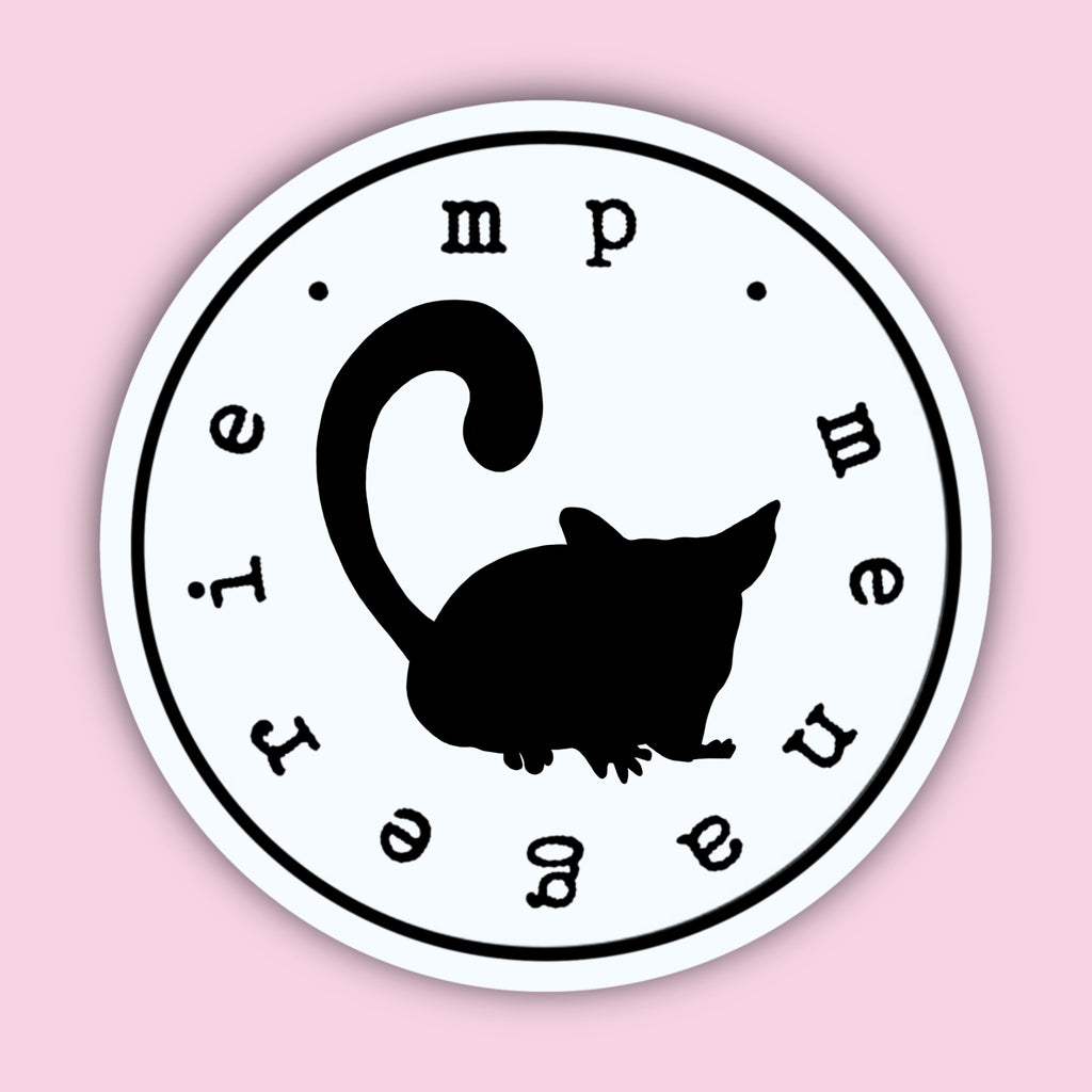 Bush Baby Silhouette Sticker