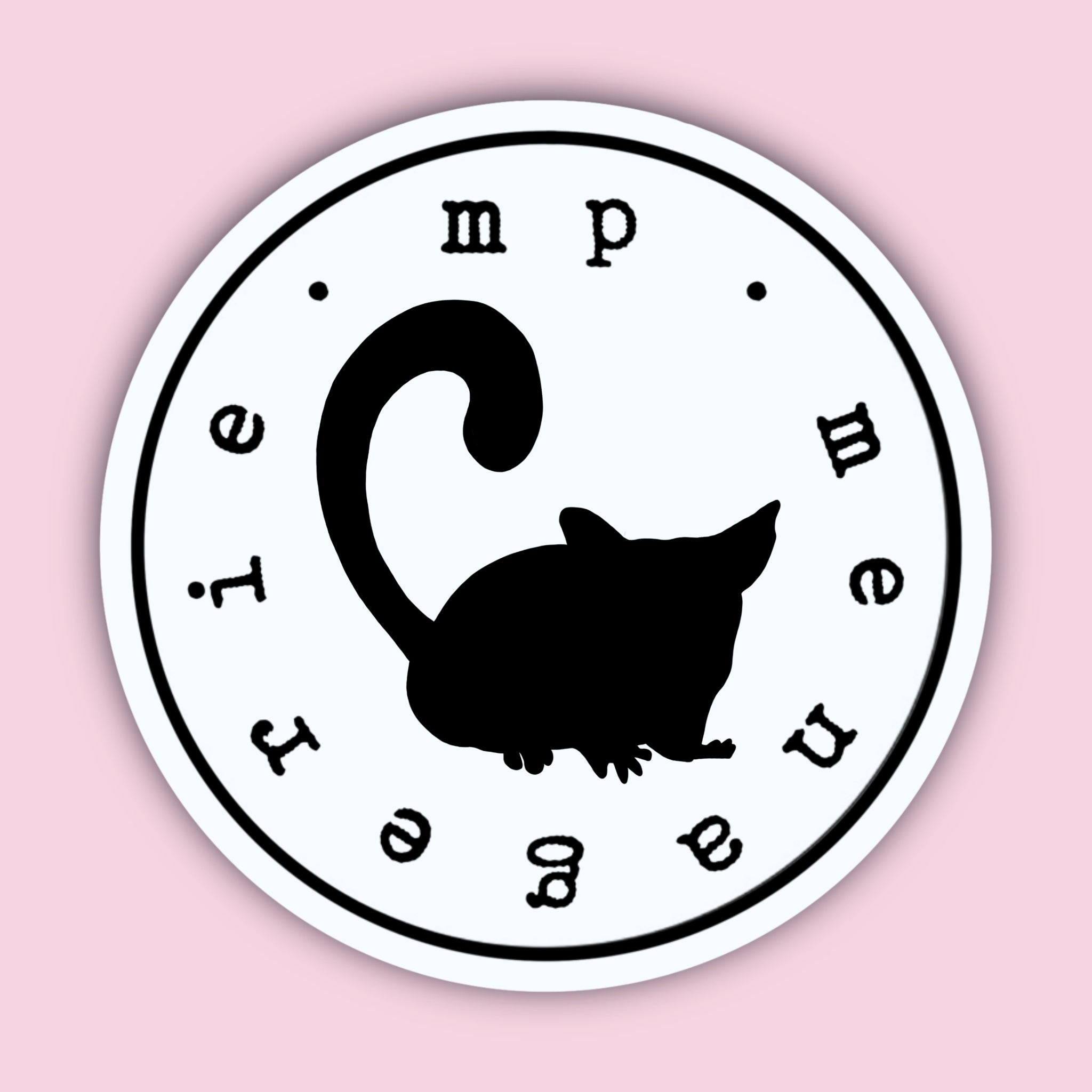 Bush Baby Silhouette Sticker