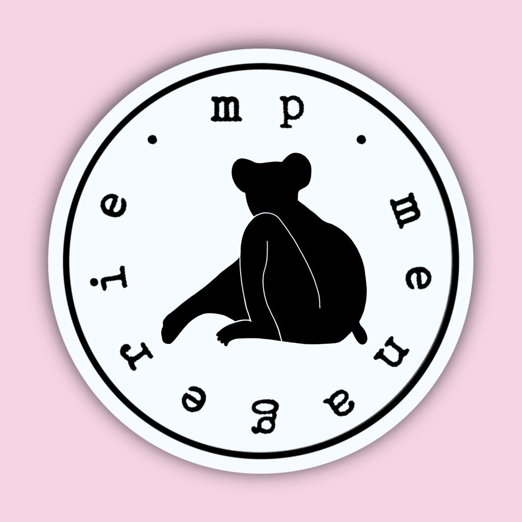 Indri Lemur Silhouette Sticker