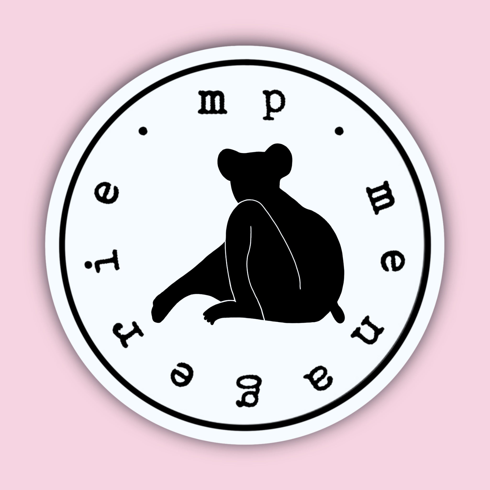 Indri Lemur Silhouette Sticker