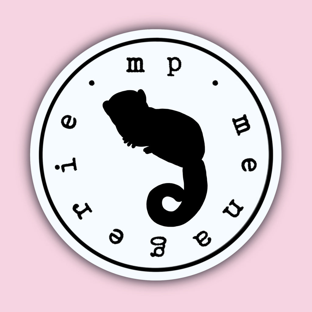 Dwarf Lemur Silhouette Sticker
