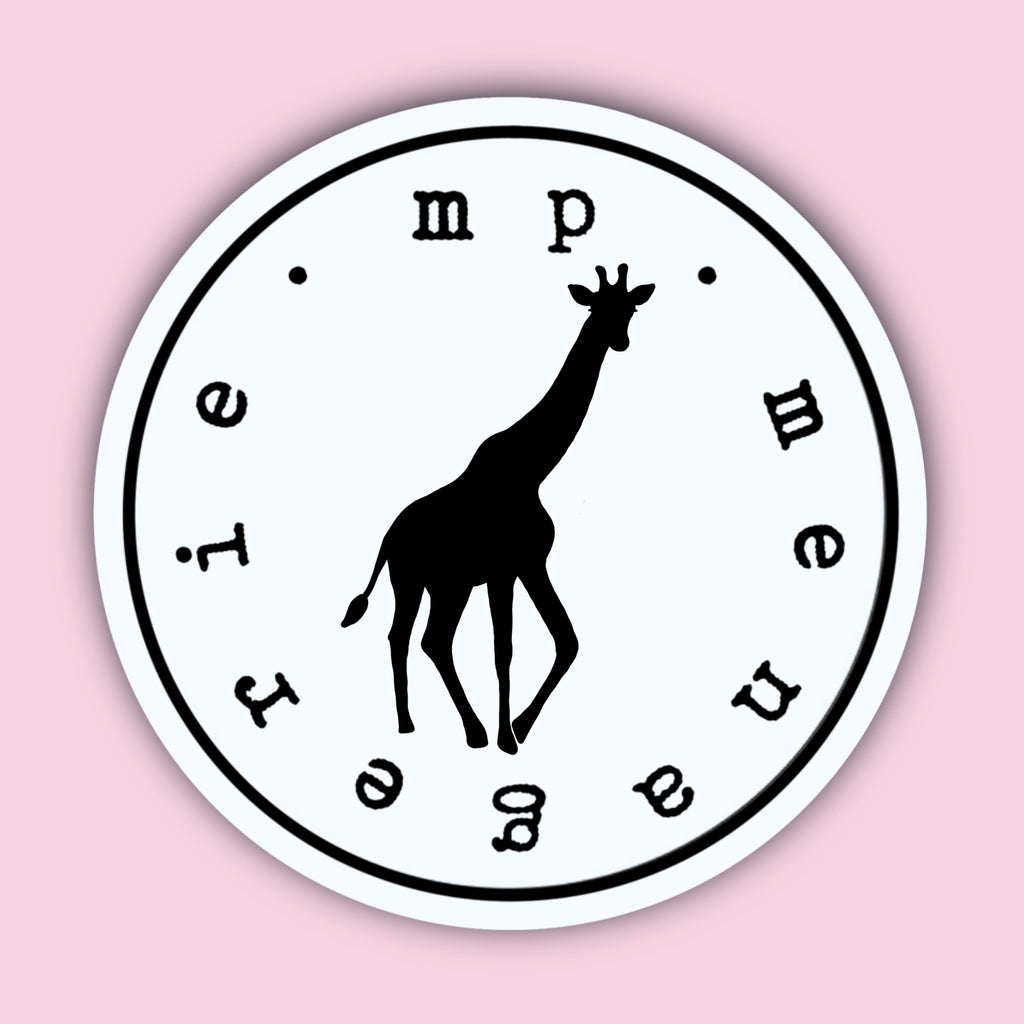 Giraffe Silhouette Sticker