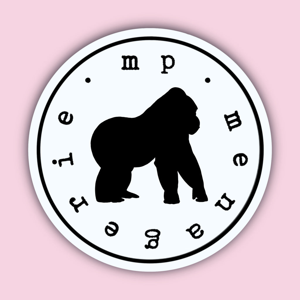 Gorilla Silhouette Sticker