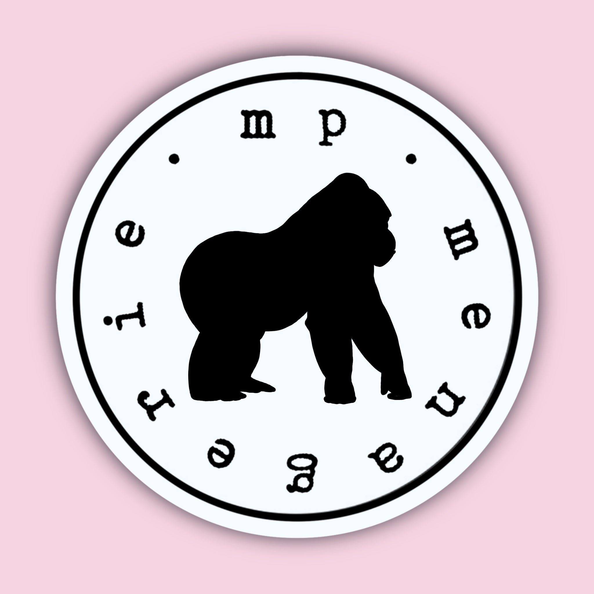 Gorilla Silhouette Sticker