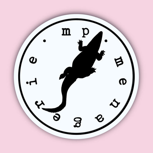 Crocodile Silhouette Sticker 1