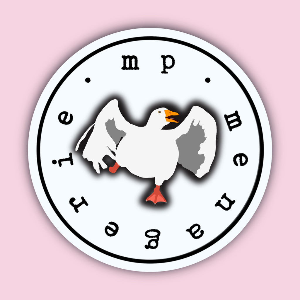 Charging Goose Sticker