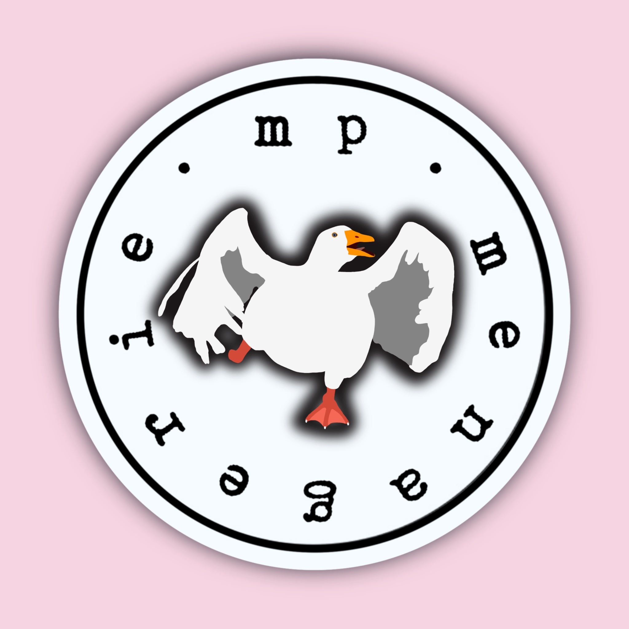 Charging Goose Sticker