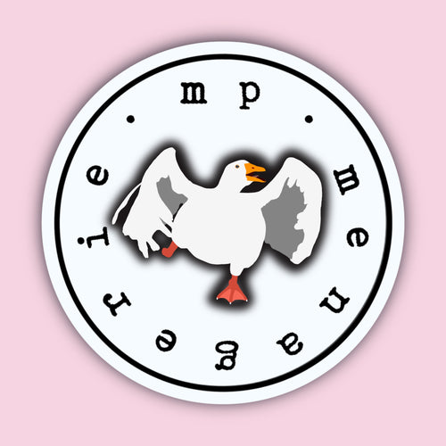Charging Goose Sticker