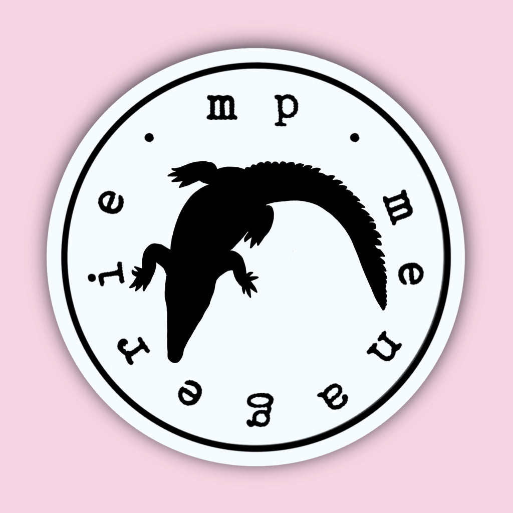 Crocodile Silhouette Sticker 2