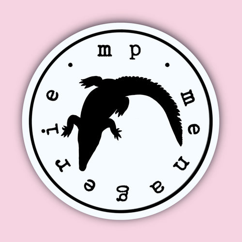 Crocodile Silhouette Sticker 2