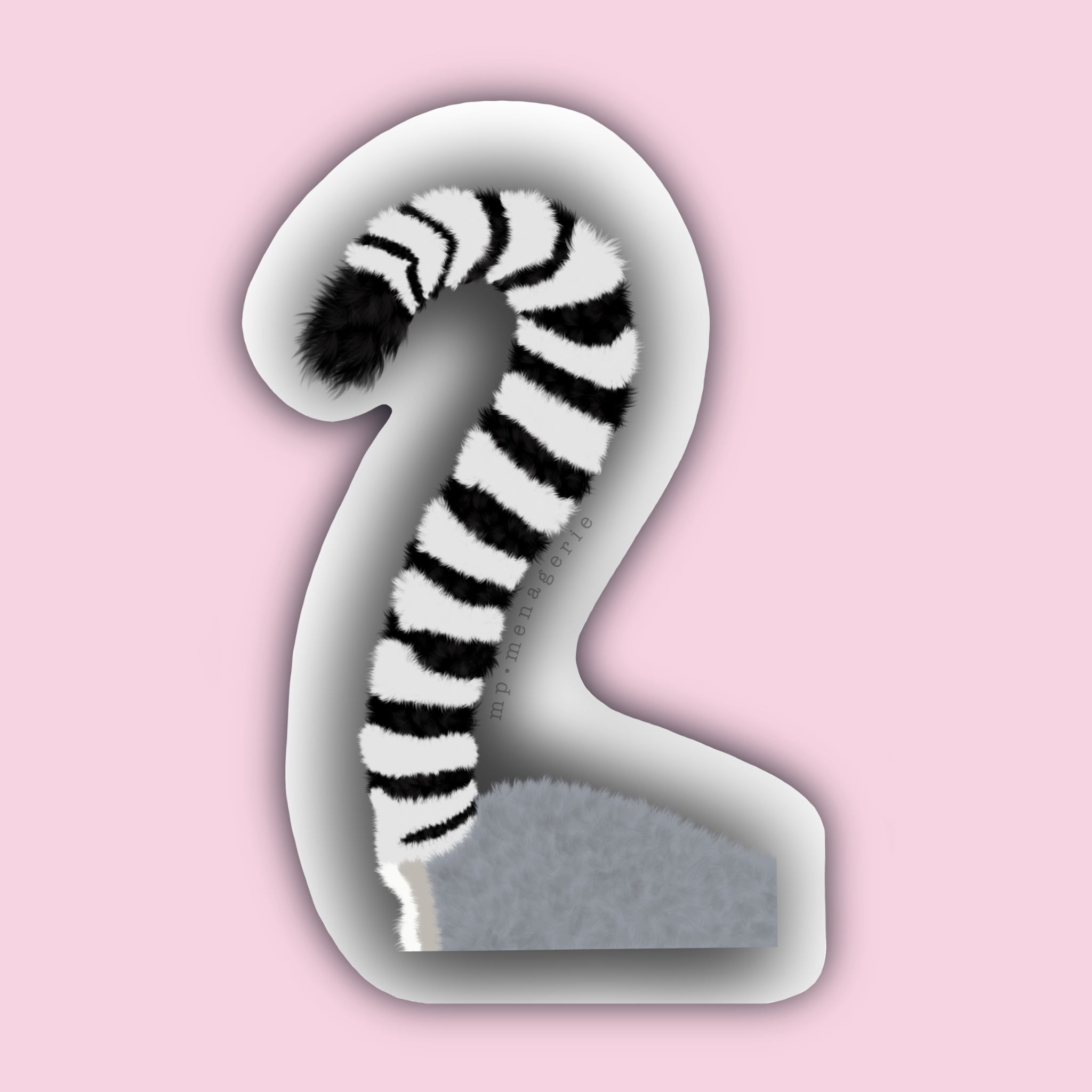 Lemur Tail Sticker