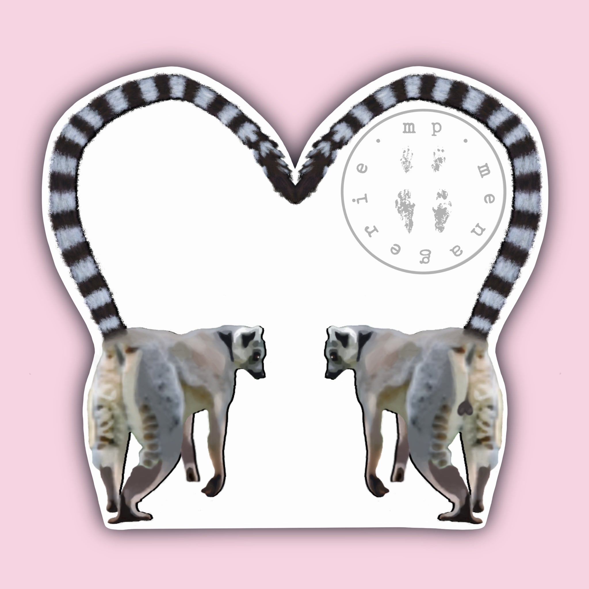 Lemur Love Sticker