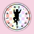 Sifaka Lemur Silhouette Sticker