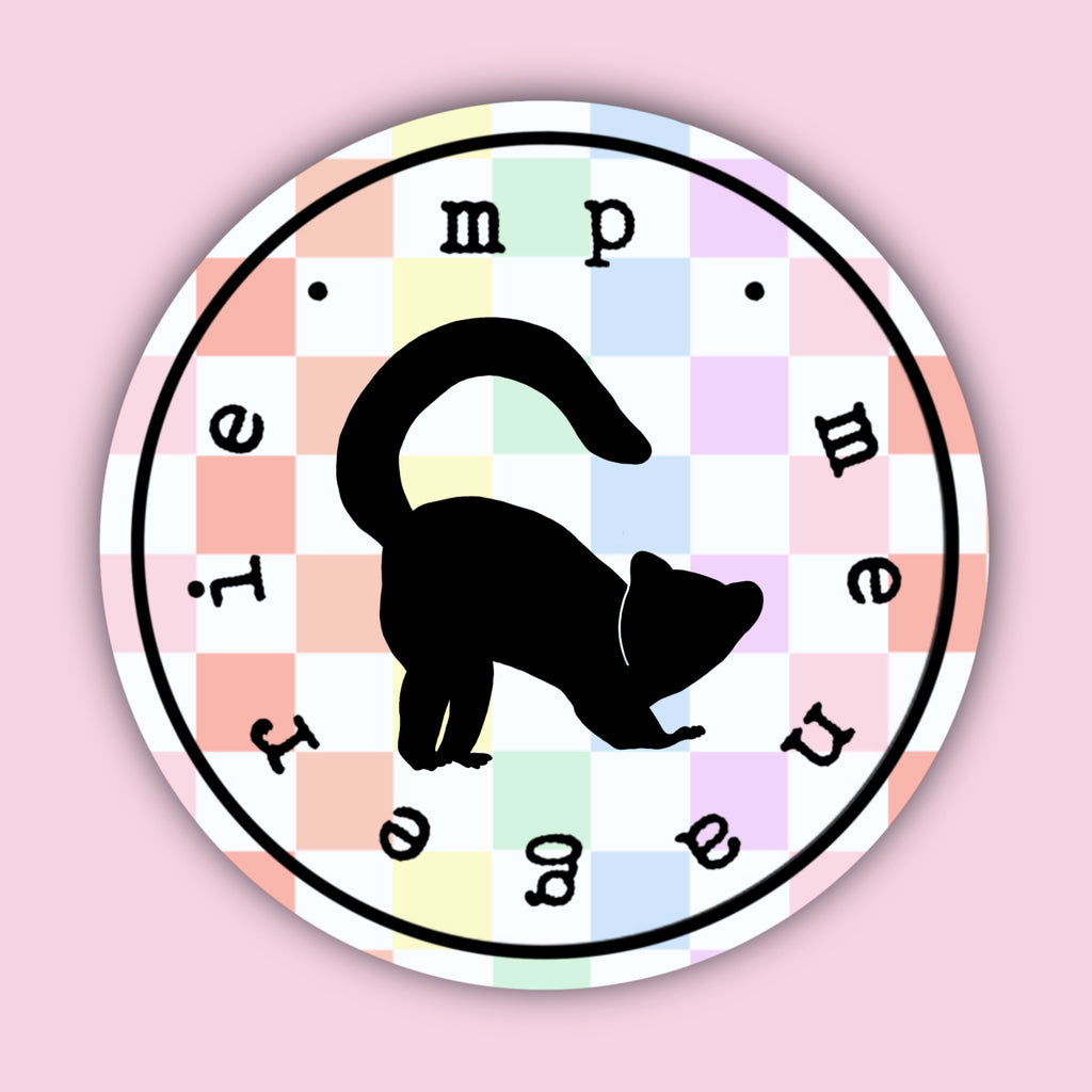 Ruffed Lemur Silhouette Sticker