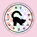 Ruffed Lemur Silhouette Sticker