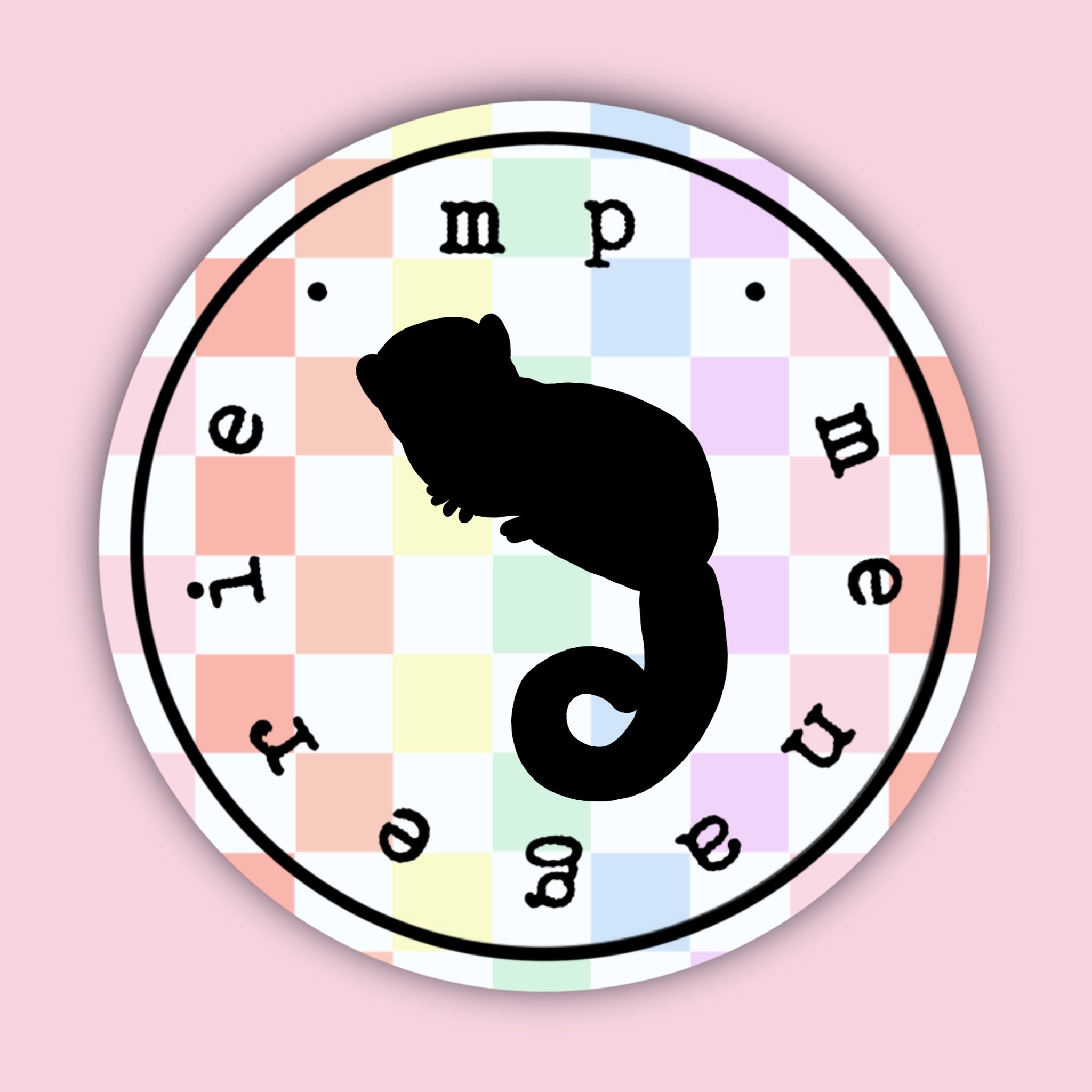 Dwarf Lemur Silhouette Sticker