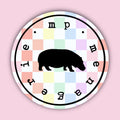 Hippo Silhouette Sticker
