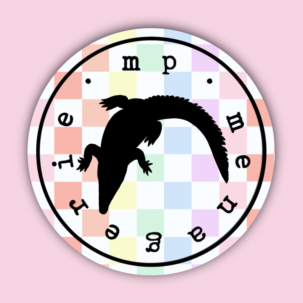 Crocodile Silhouette Sticker 2