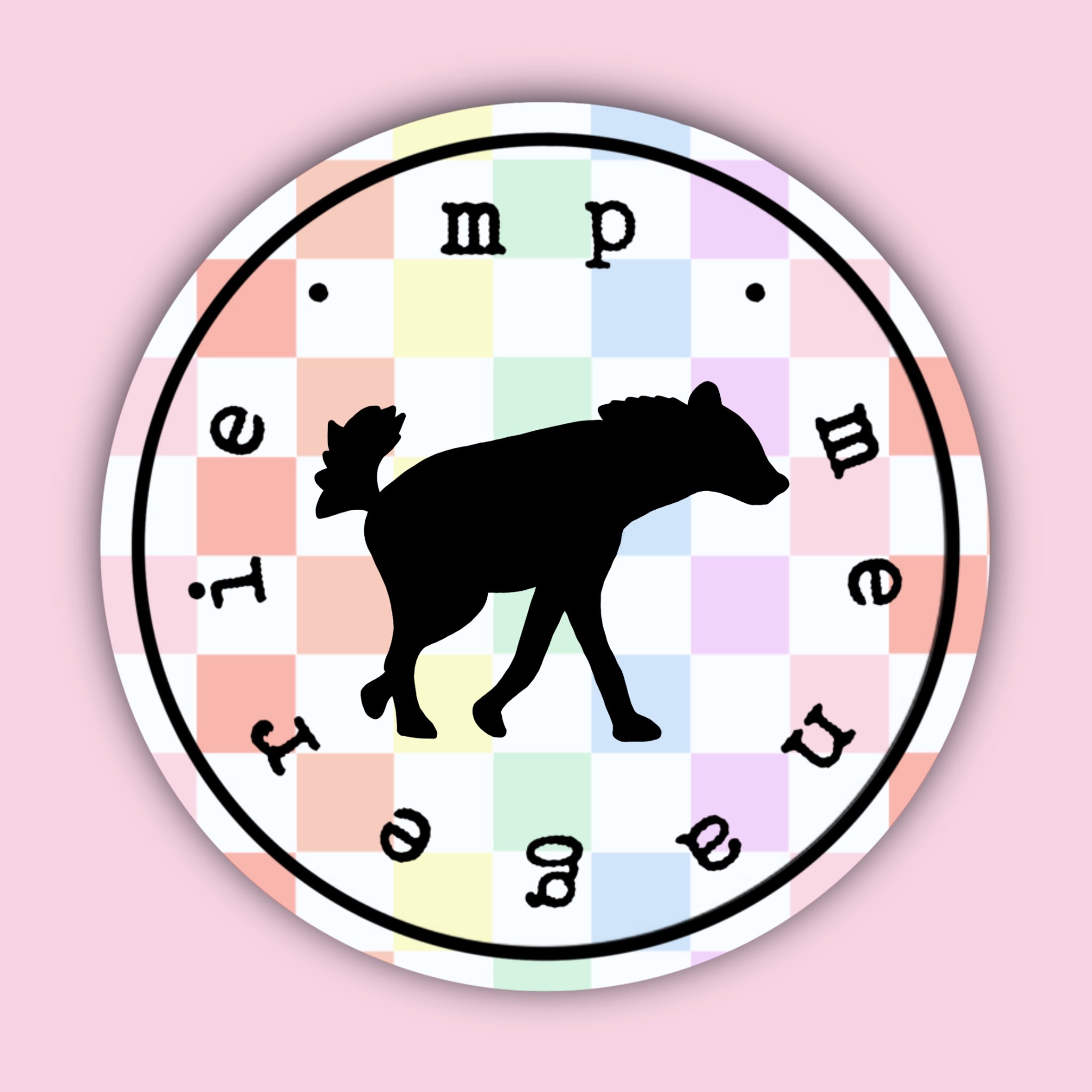 Hyena Silhouette Sticker