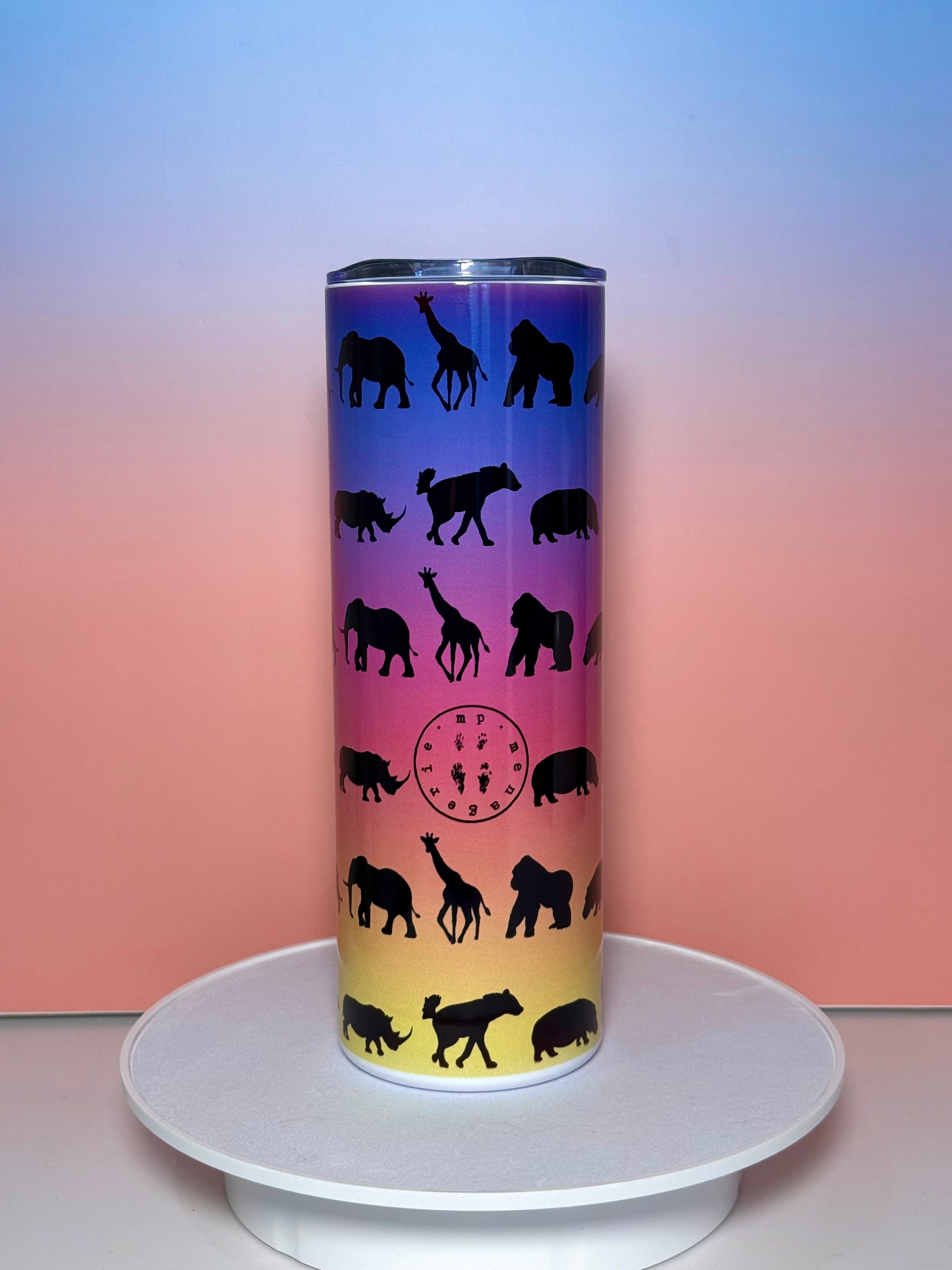 African Animal Tumbler (Large Print)